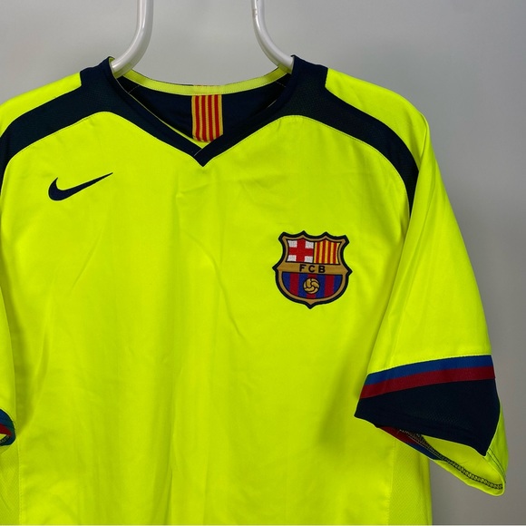 Nike Barcelona Football Shirt Ronaldinho 10 2005/2006 Away Total90 LaLiga Medium - Picture 6 of 14